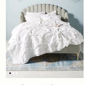 Anthropologie Queen Rivulet Quilt